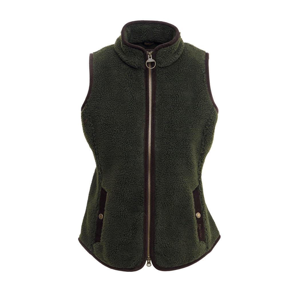 Womens Burford Fleece Gilet Olive