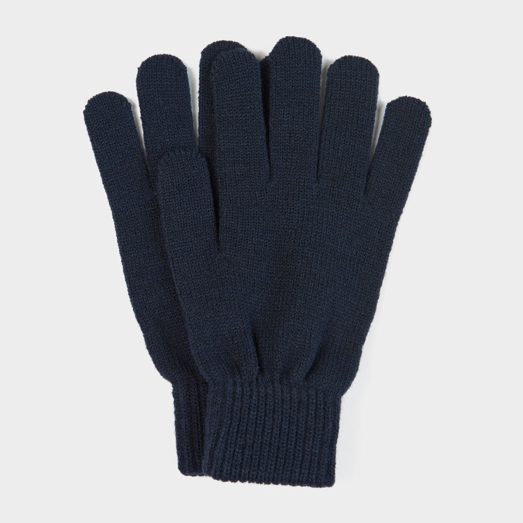 Mens Scarf & Glove Gift Set Navy