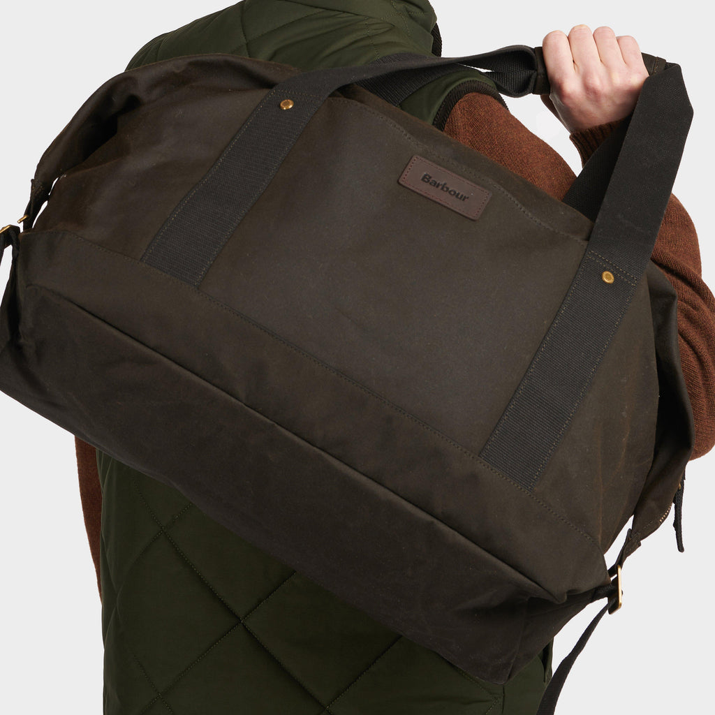 Essential Wax Holdall Olive