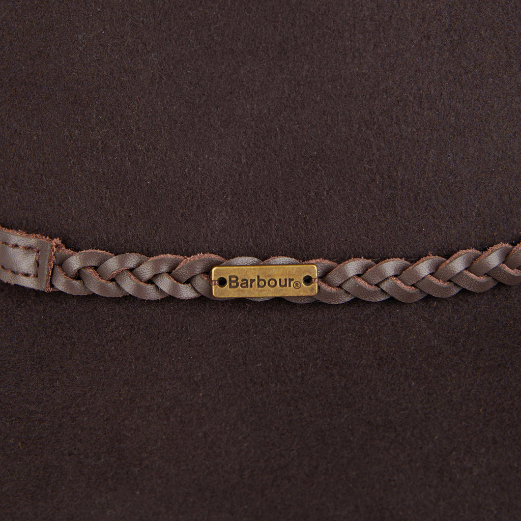 Womens Tack Fedora Chocolate/Praline