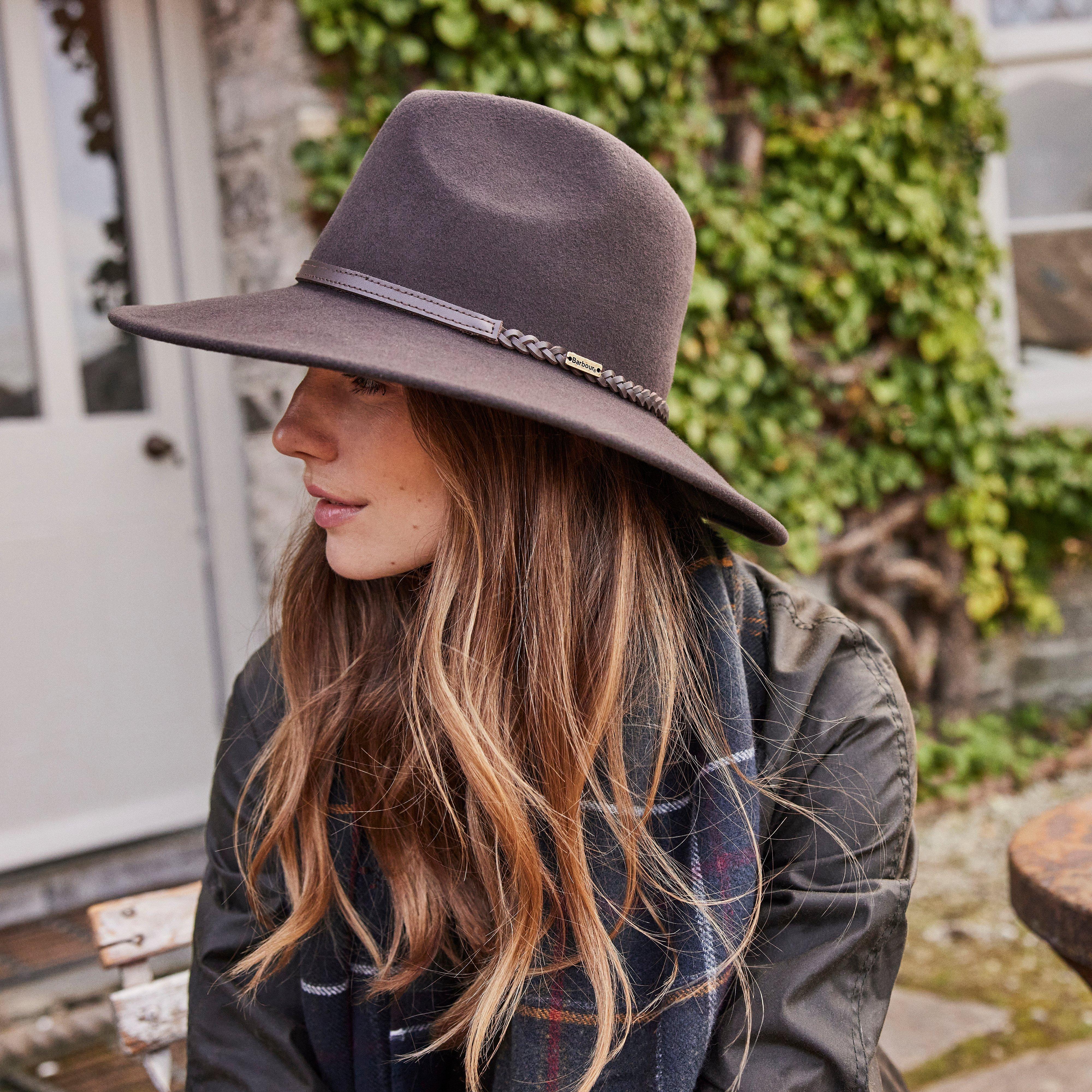 Womens Tack Fedora Chocolate/Praline