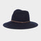 Womens Tack Fedora Navy