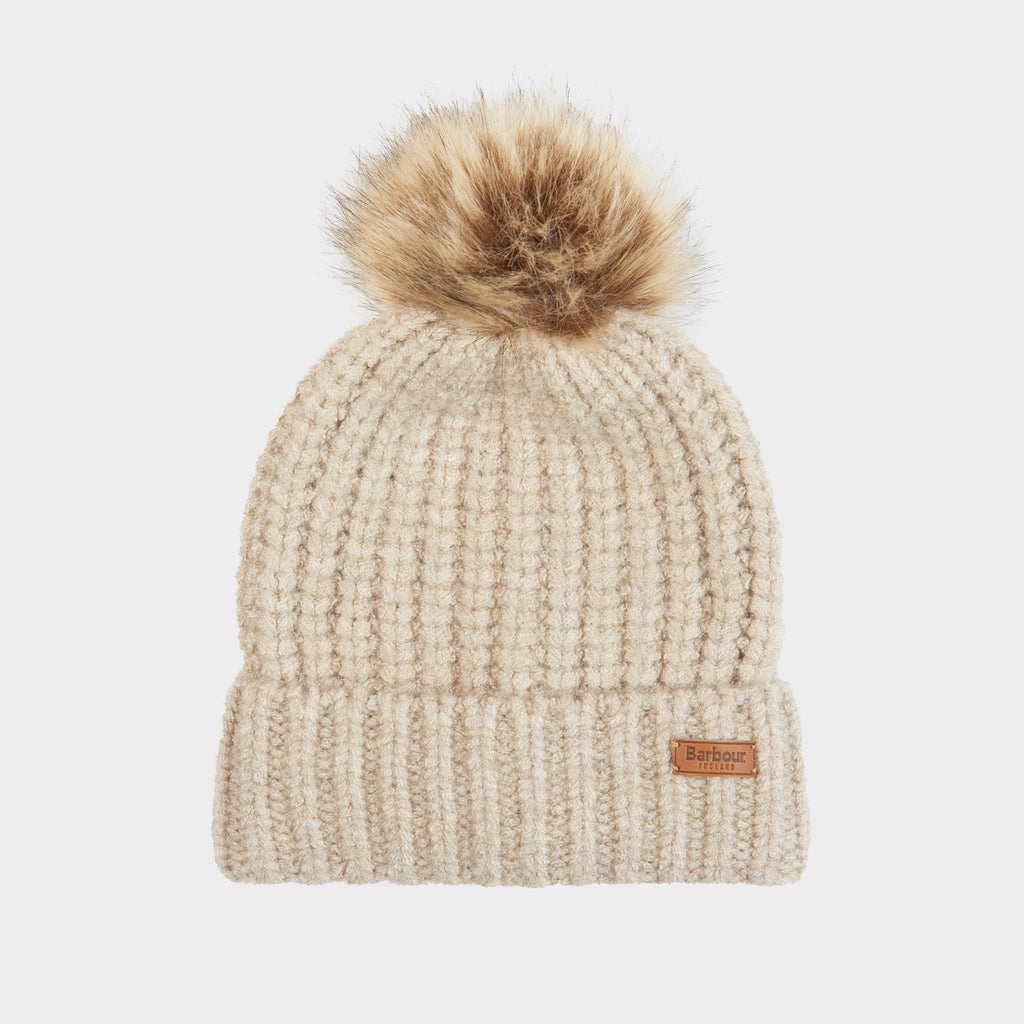 Womens Saltburn Beanie & Tartan Scarf Set Rosewood