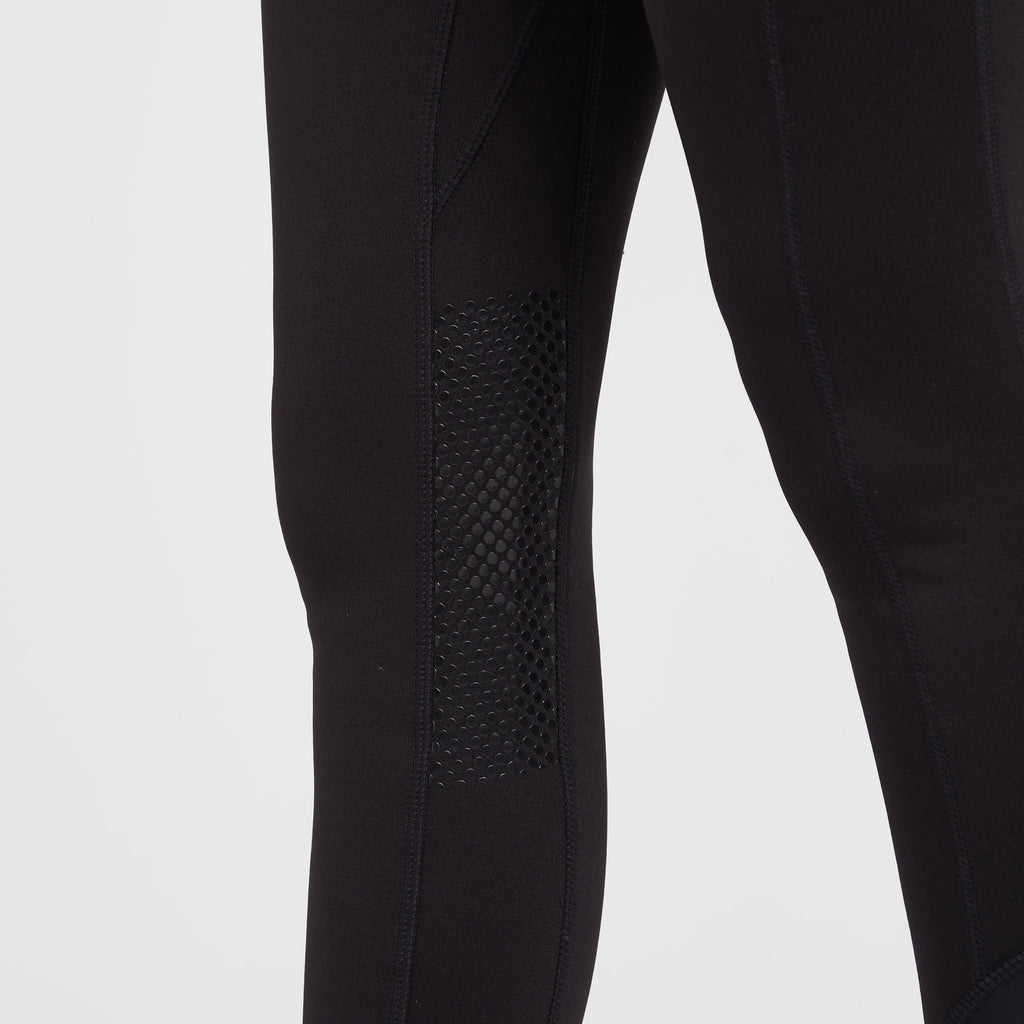 Womens Harper Knee Patch Winter Riding Tights Black