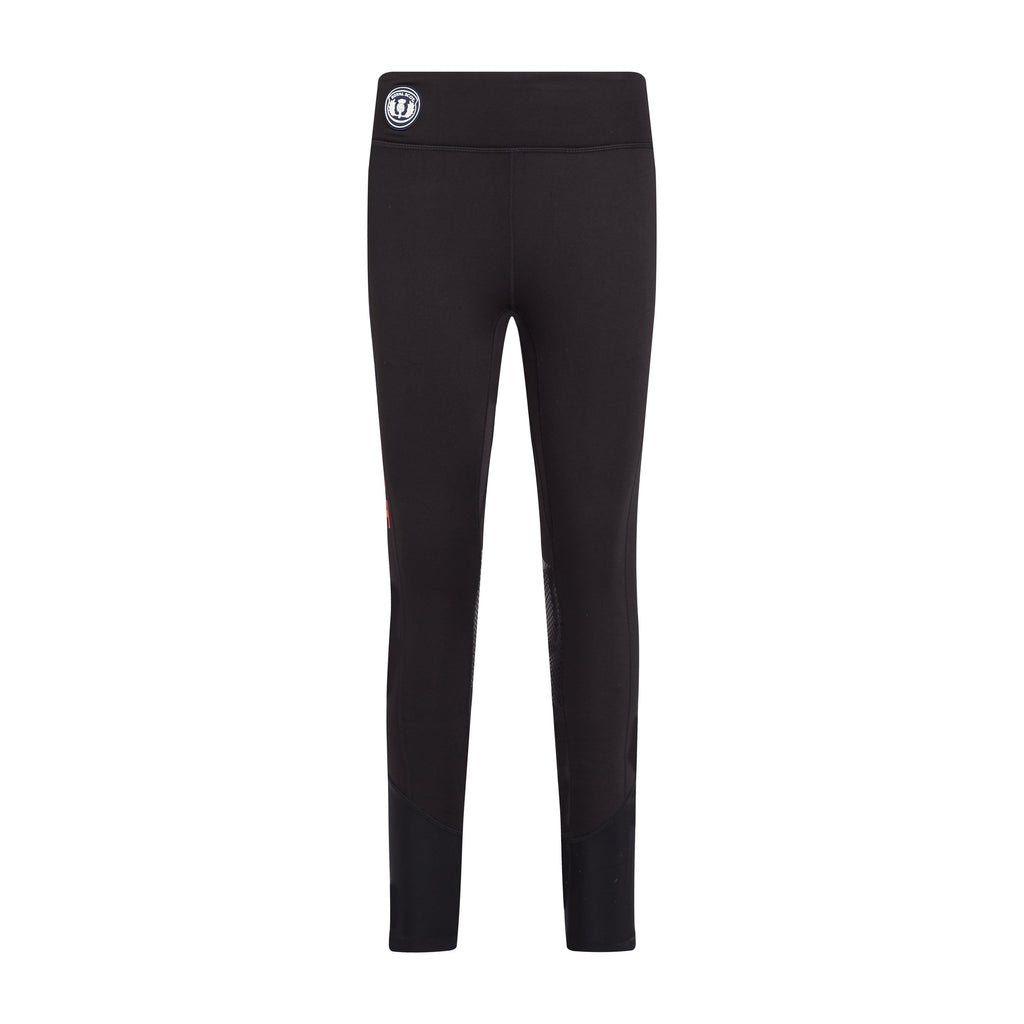 Womens Harper Knee Patch Winter Riding Tights Black
