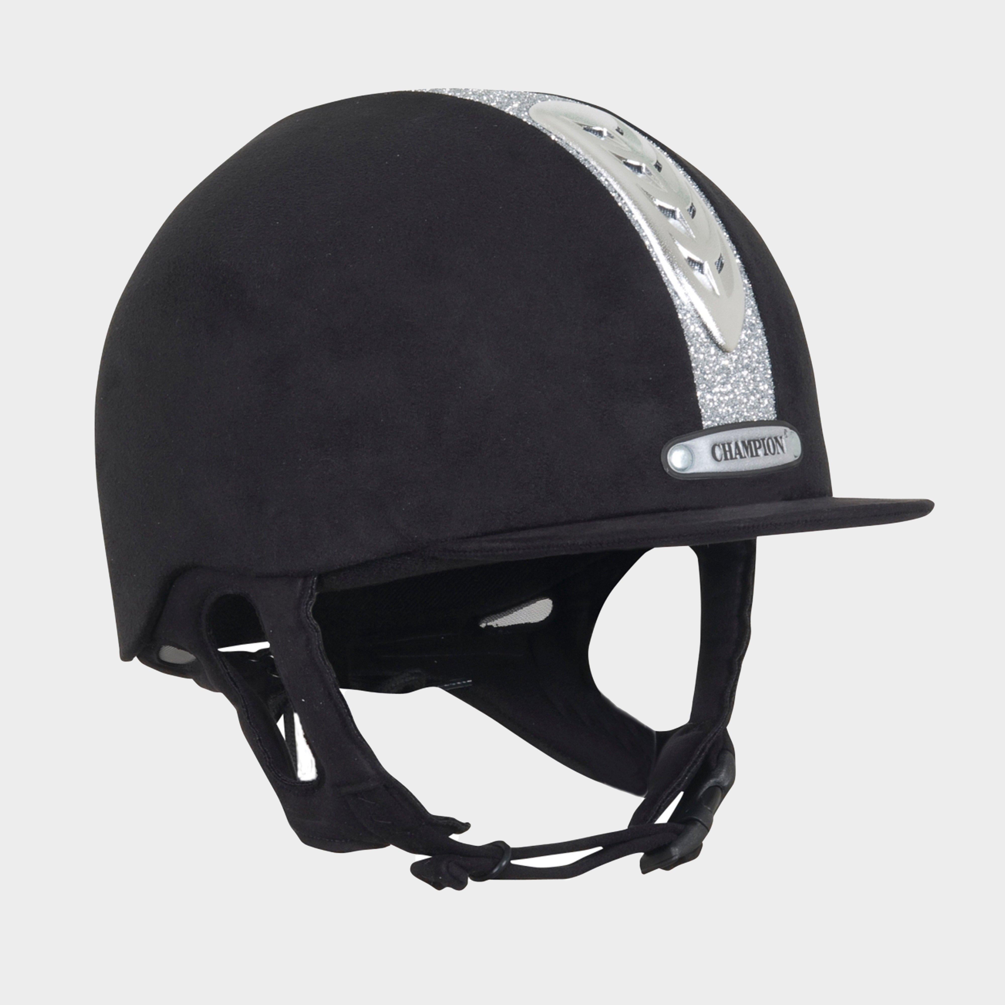 X-Air Dazzle Riding Hat Black/Silver