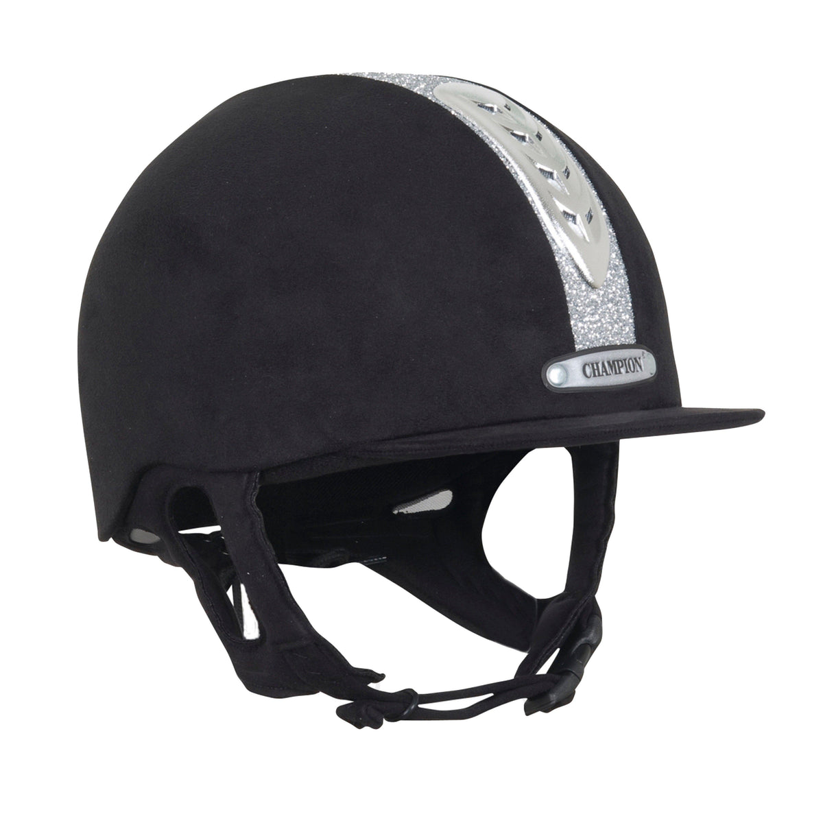 X-Air Dazzle Riding Hat Black/Silver