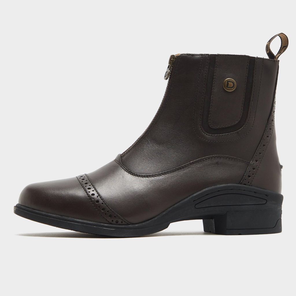 Womens Rapture Zip Paddock Boots Brown