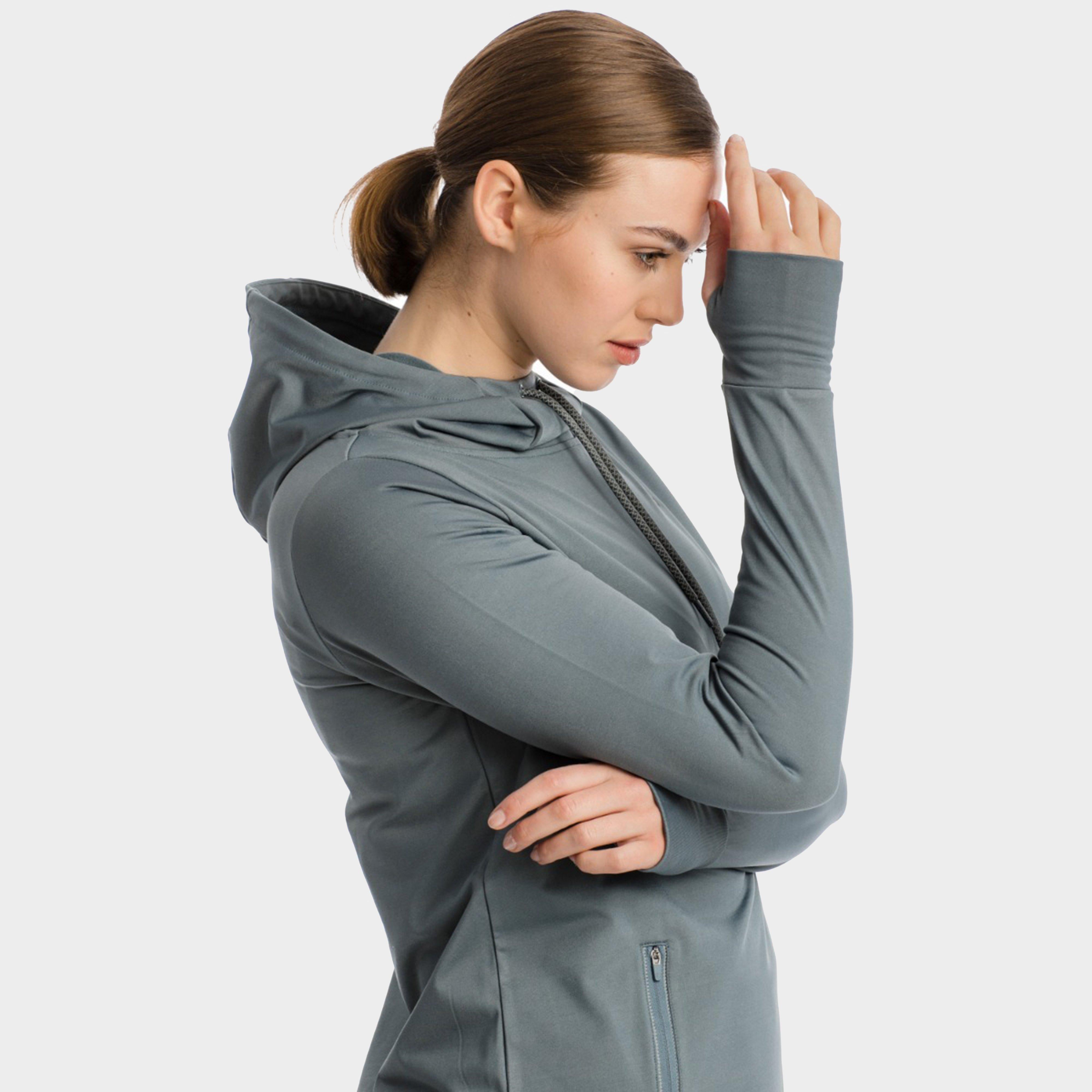 Womens Tech Hooded Fleece Grey