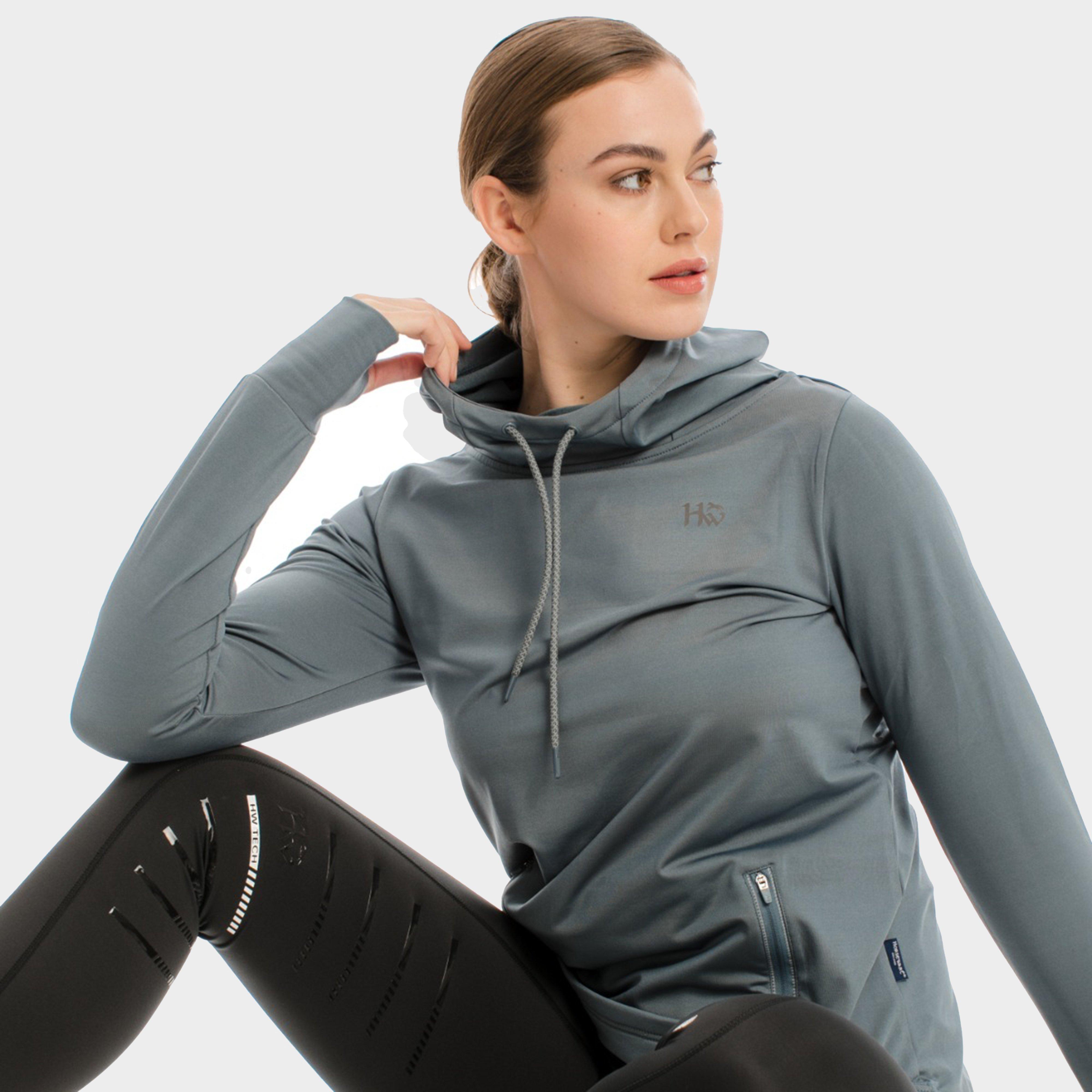 Womens Tech Hooded Fleece Grey