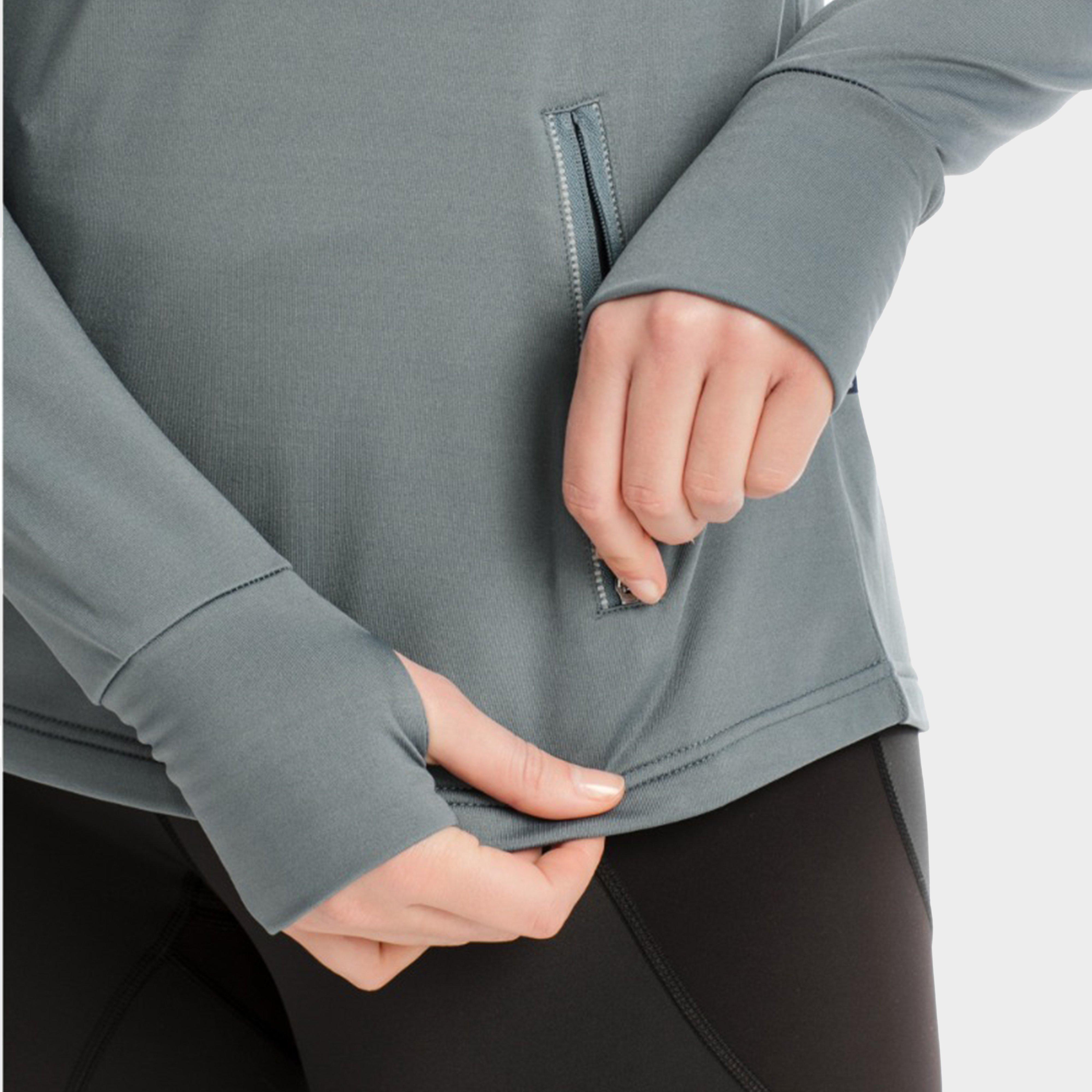 Womens Tech Hooded Fleece Grey