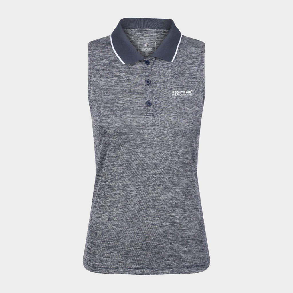 Womens Tima II Sleeveless Polo Shirt Navy