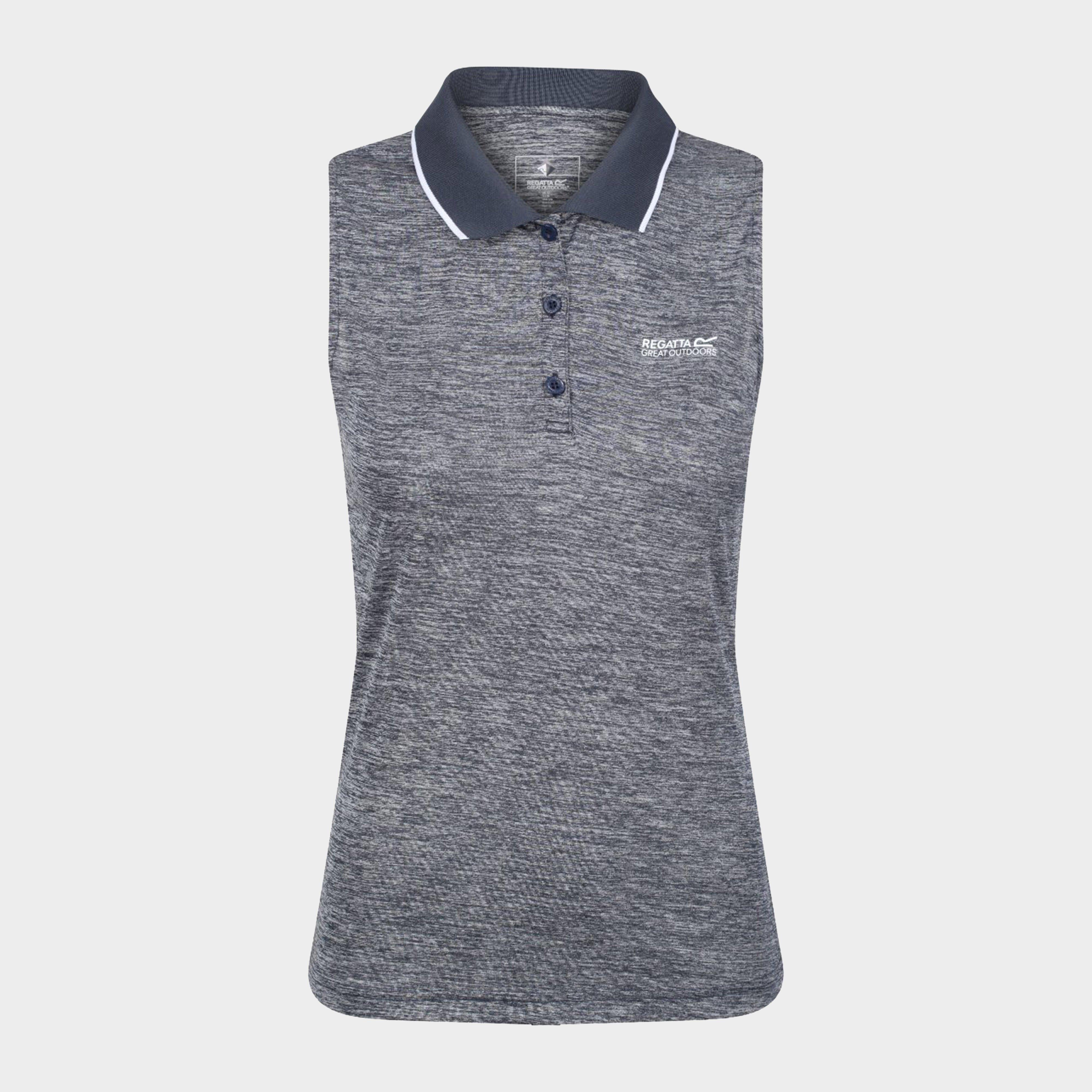 Womens Tima II Sleeveless Polo Shirt Navy