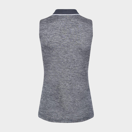 Womens Tima II Sleeveless Polo Shirt Navy