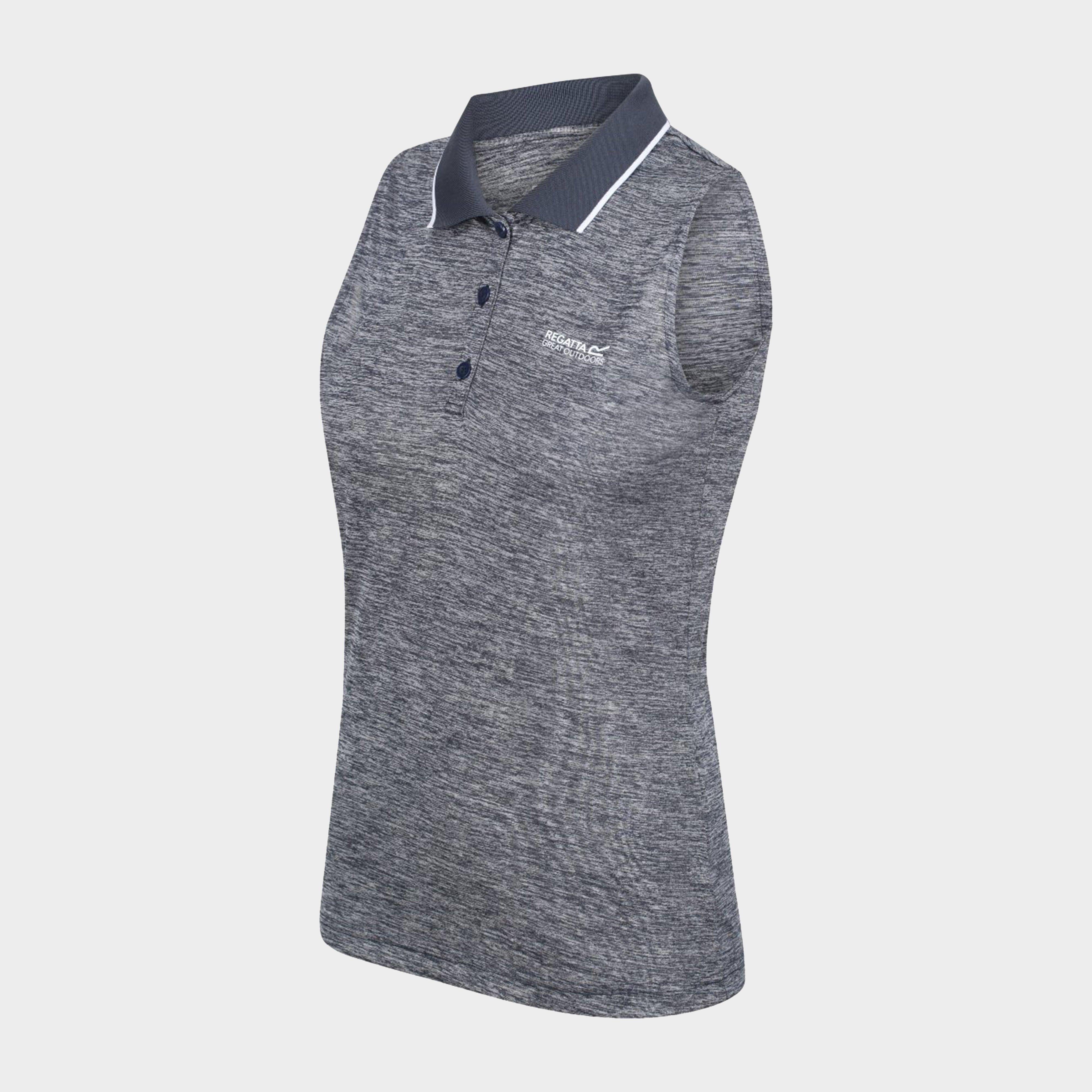 Womens Tima II Sleeveless Polo Shirt Navy