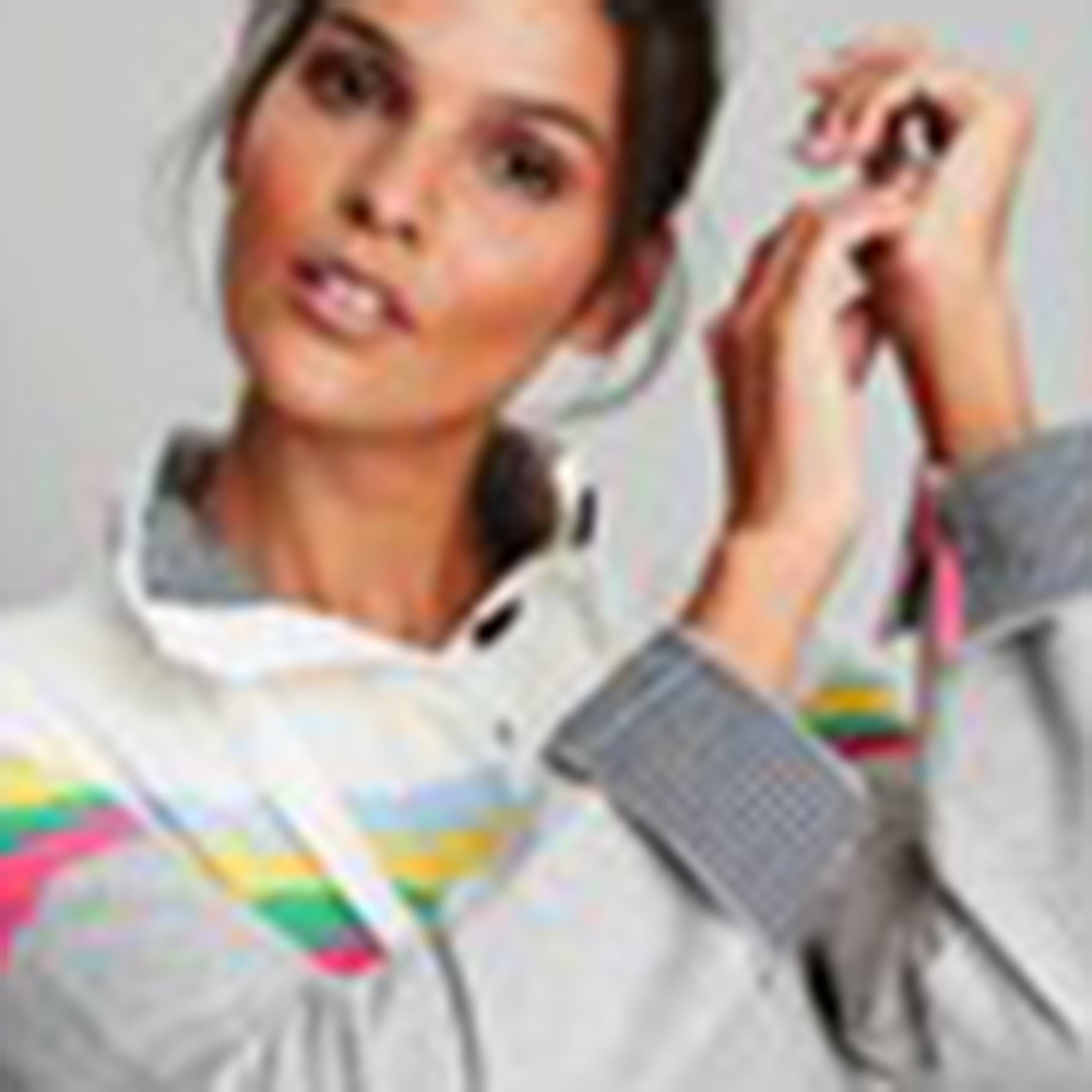 Womens Saunton Sweatshirt Grey Marl Stripe