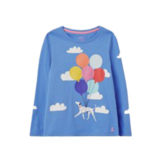 Kids Bessie Long Sleeved T-Shirt Blue Dalmation