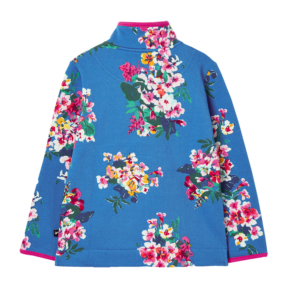 Kids Fairdale Printed 1/2 Zip Sweatshirt Blue Floral