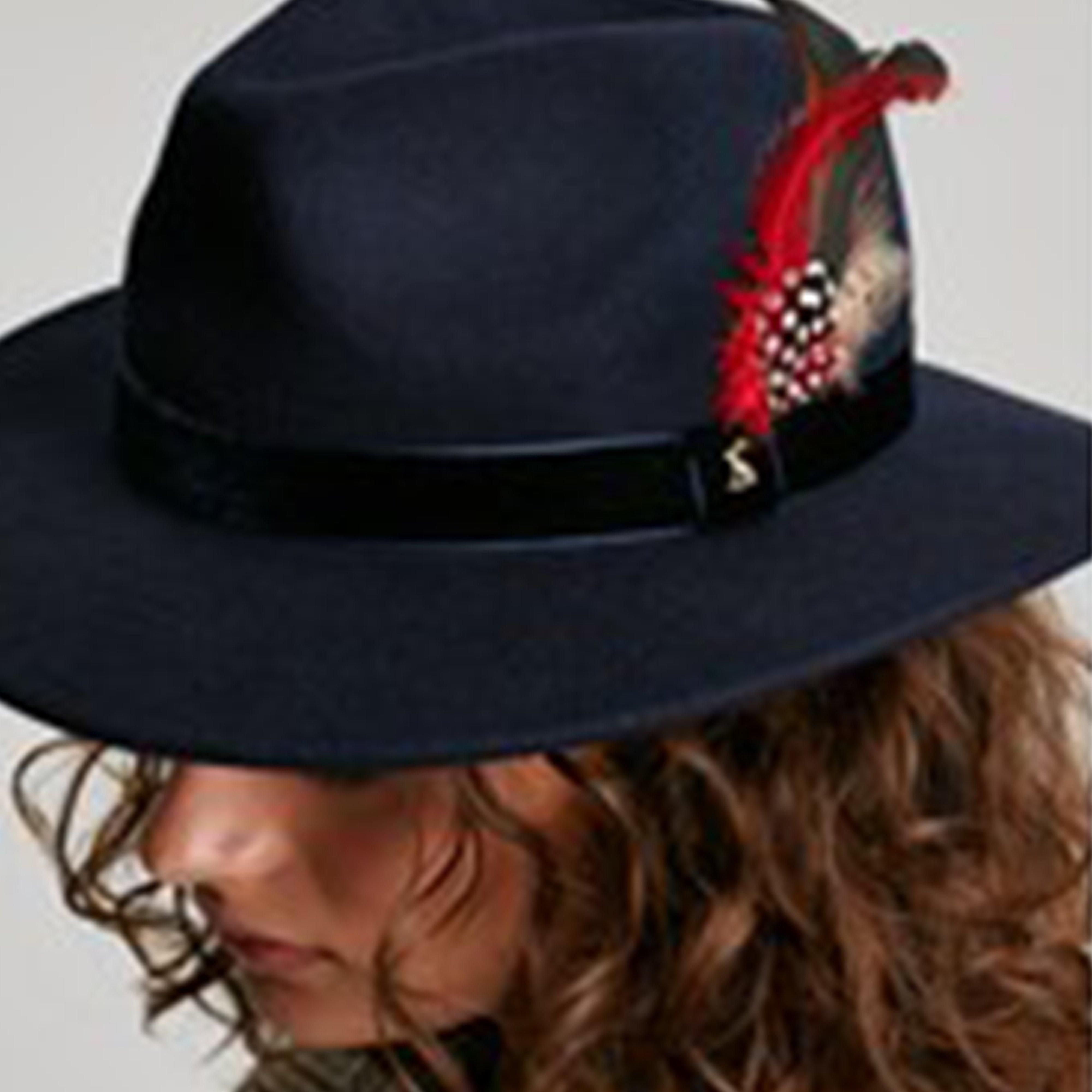 Womens Fedora Hat French Navy