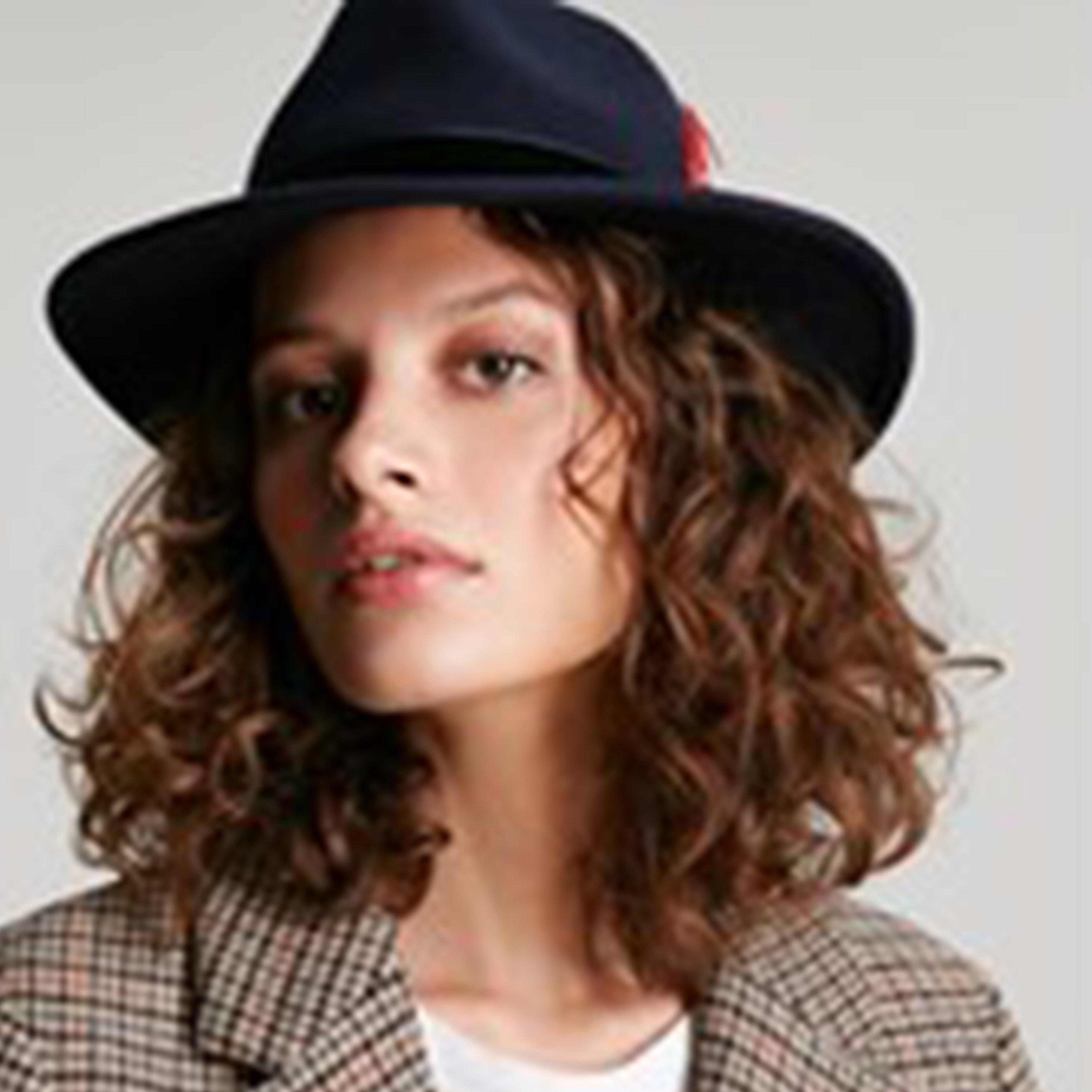 Womens Fedora Hat French Navy