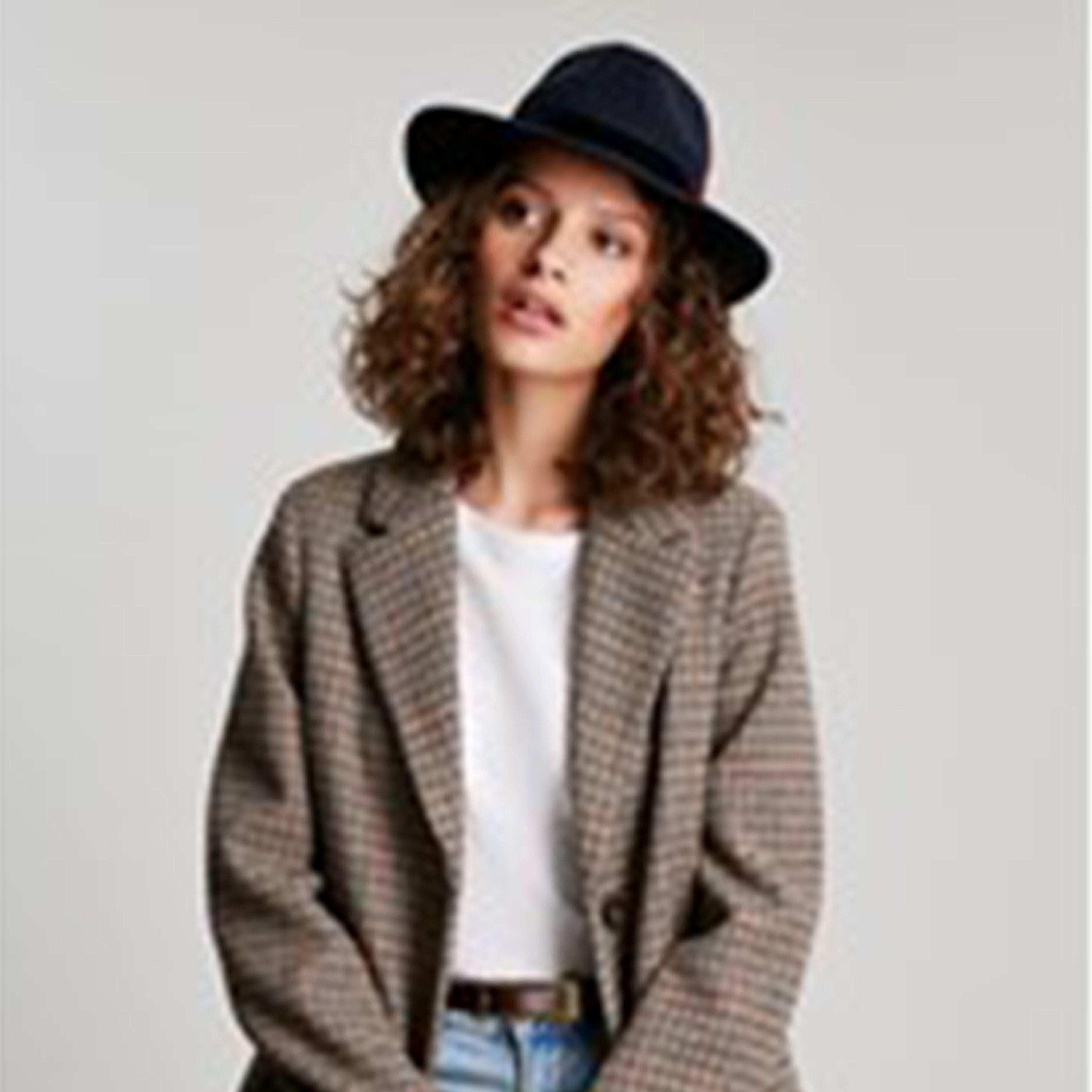 Womens Fedora Hat French Navy