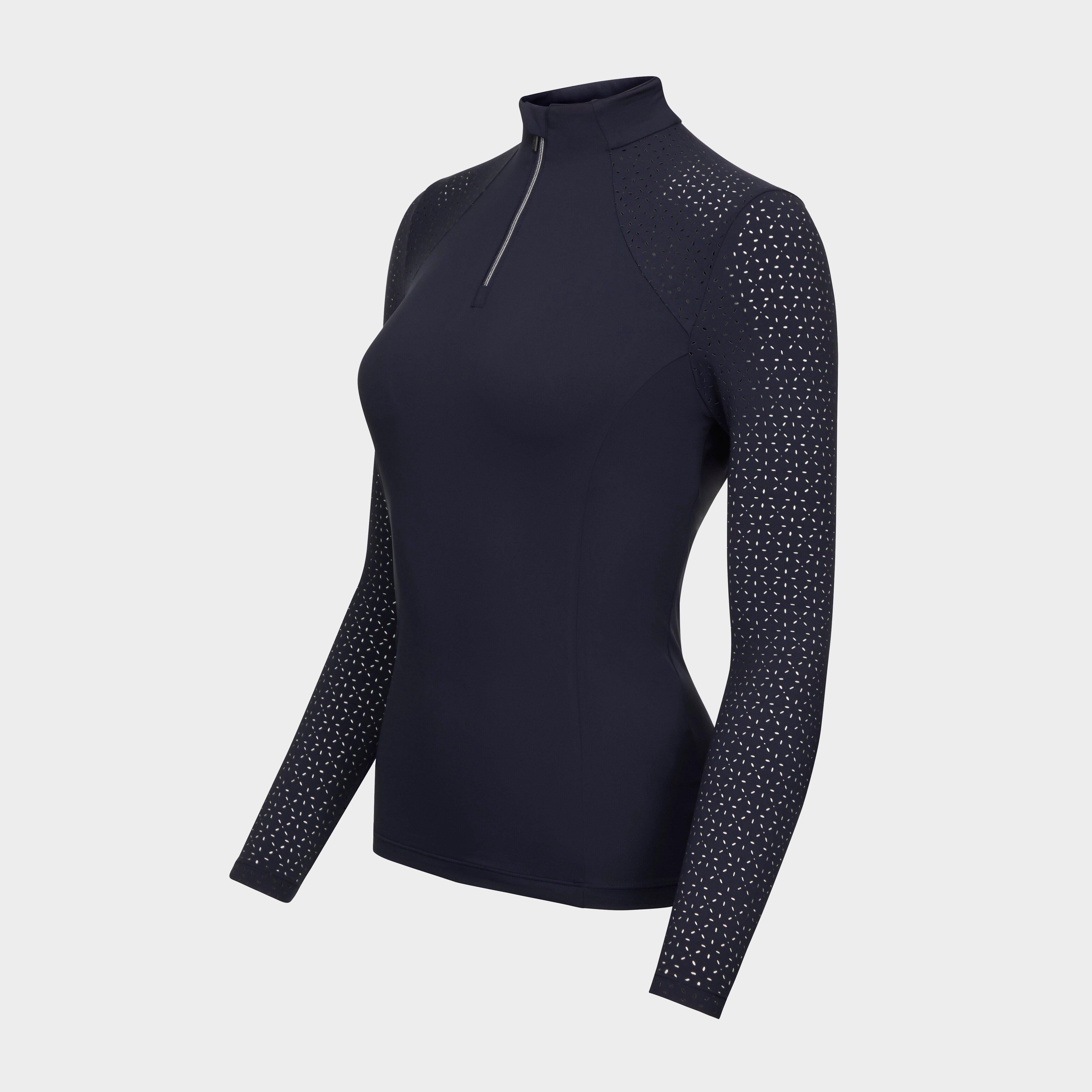 Long Sleeve Lazercut Base Layer Navy