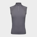 Womens Sleeveless Lazercut Base Layer Grey