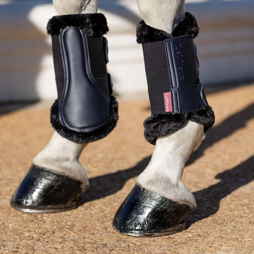 Fleece Edged Mesh Brushing Boots Twilight Navy