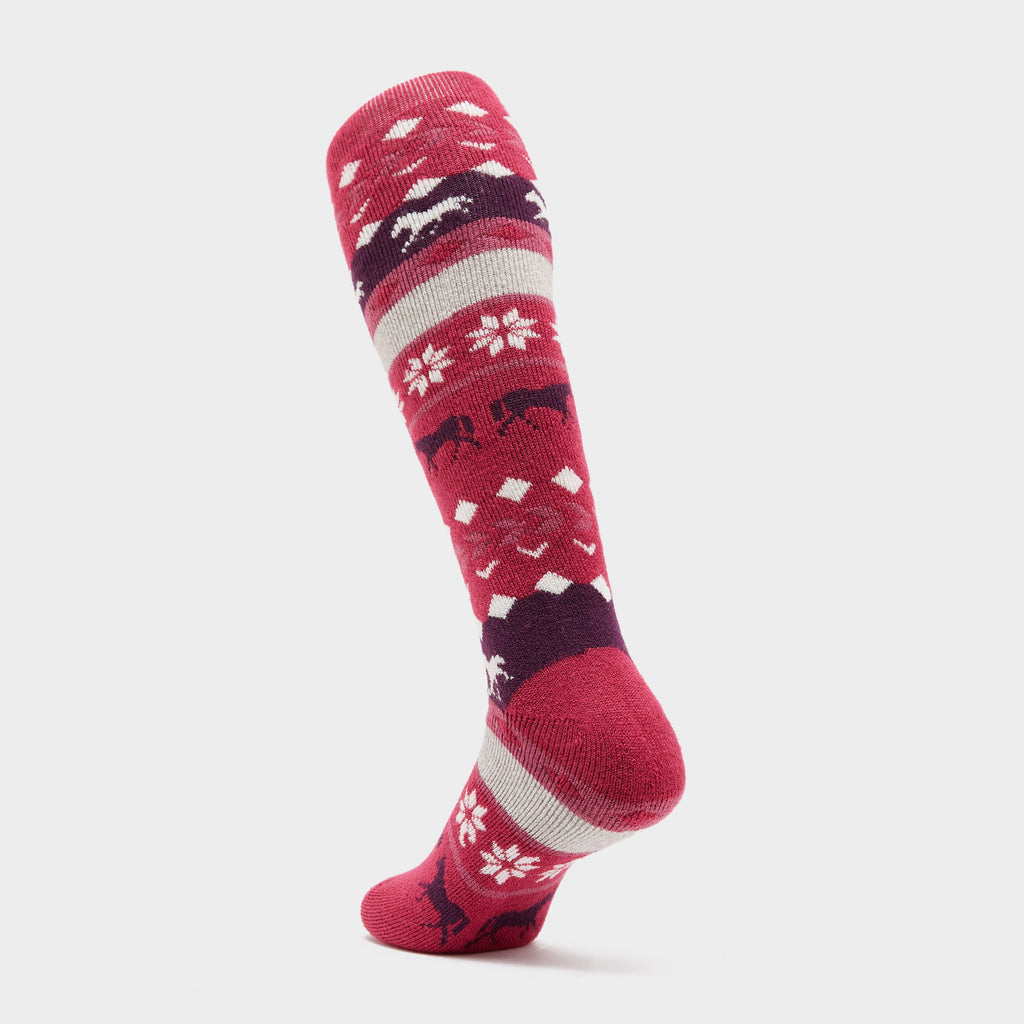 Women's Horse Fairisle Lite Long Songs Windsor Pink