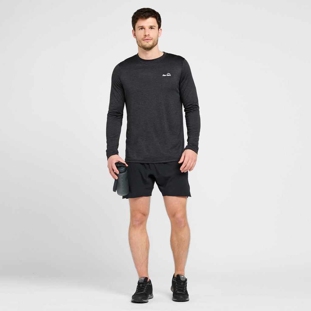 Mens Active Long Sleeve T-Shirt Black
