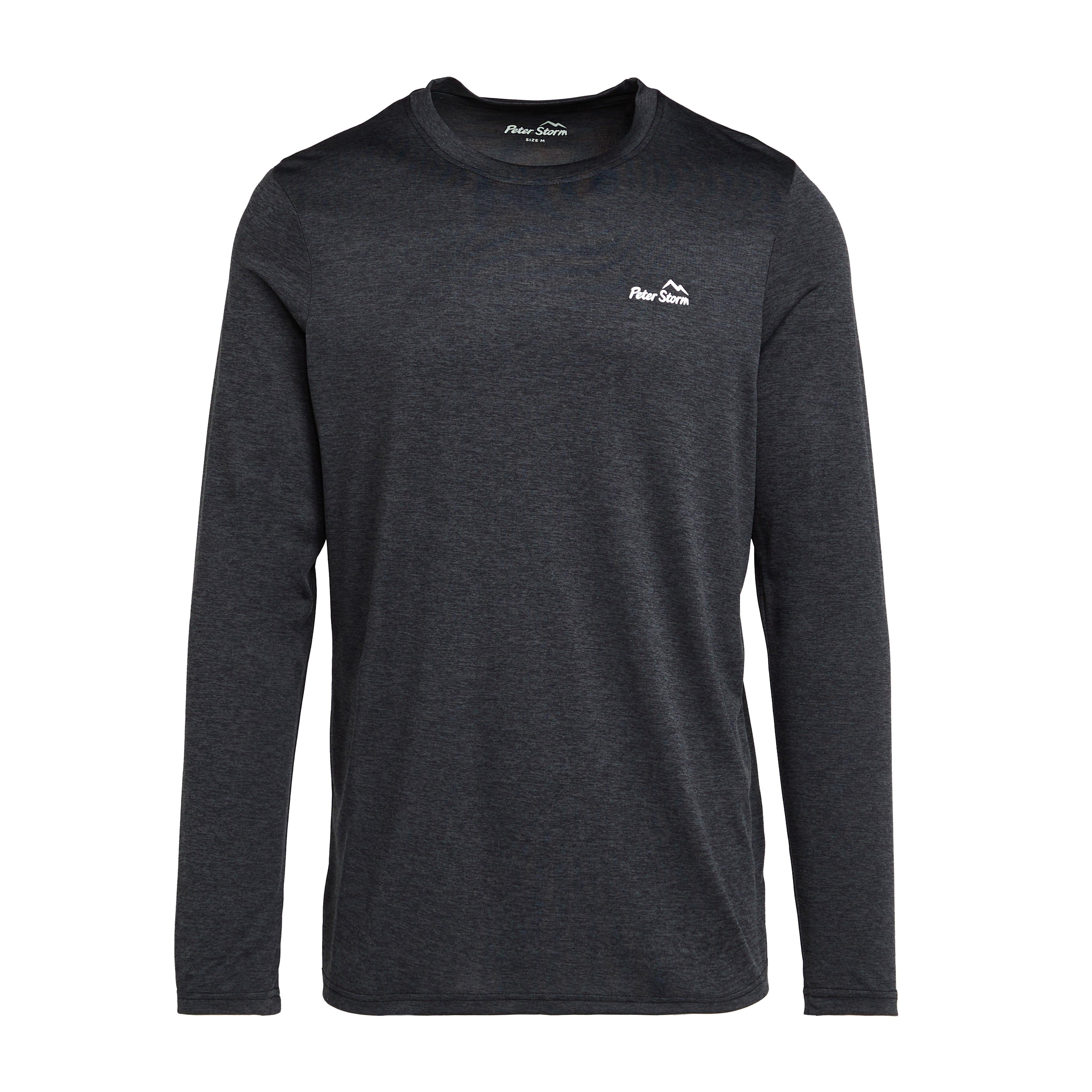 Mens Active Long Sleeve T-Shirt Black