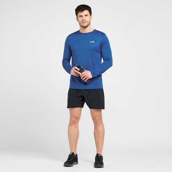 Mens Active Long Sleeve T-Shirt Blue