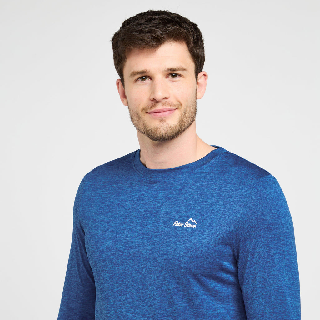 Mens Active Long Sleeve T-Shirt Blue