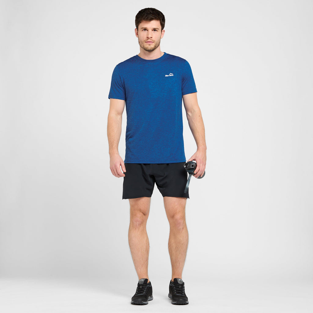 Mens Active Short Sleeve T-Shirt Blue