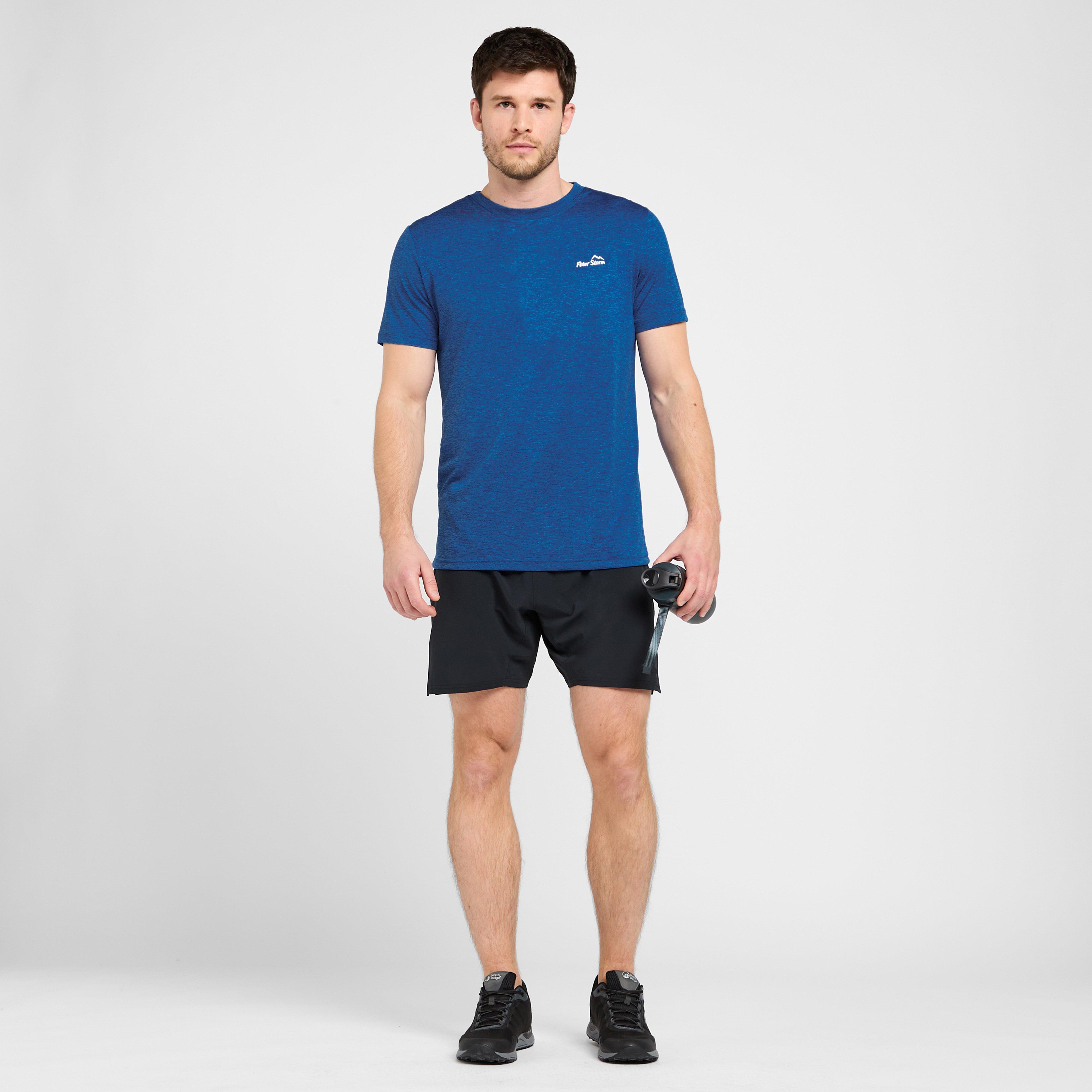 Mens Active Short Sleeve T-Shirt Blue