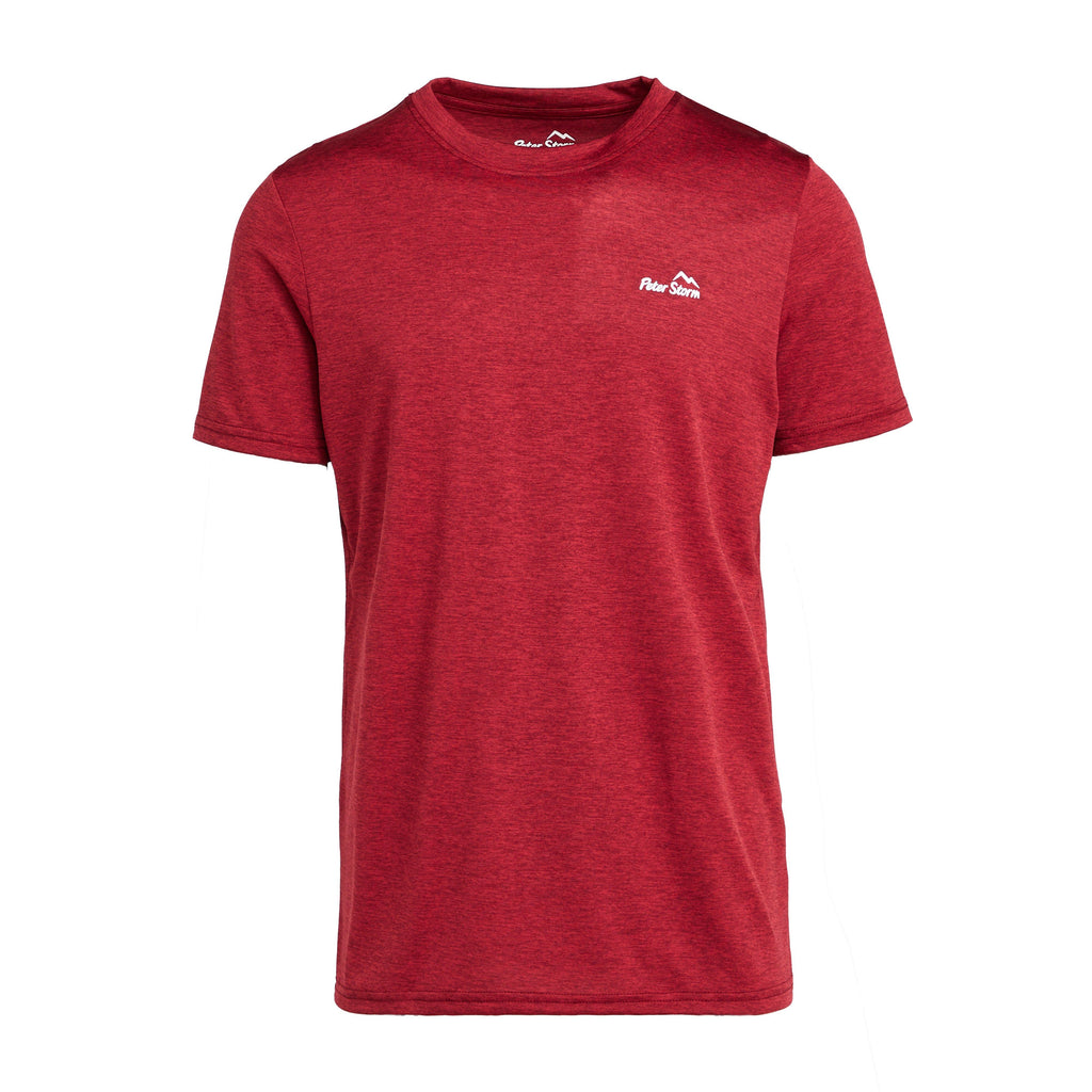 Mens Active Short Sleeve T-Shirt Red