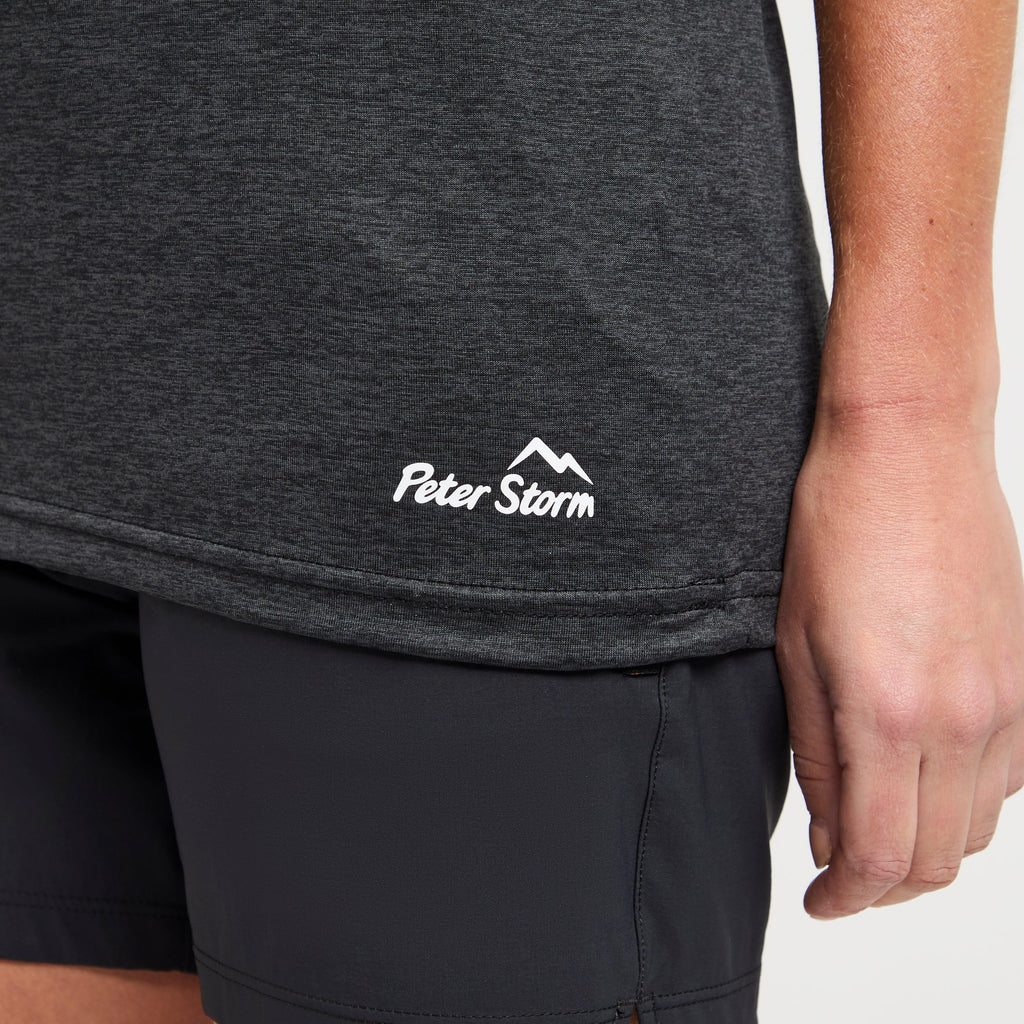 Womens Active Short Sleeve T-Shirt Black