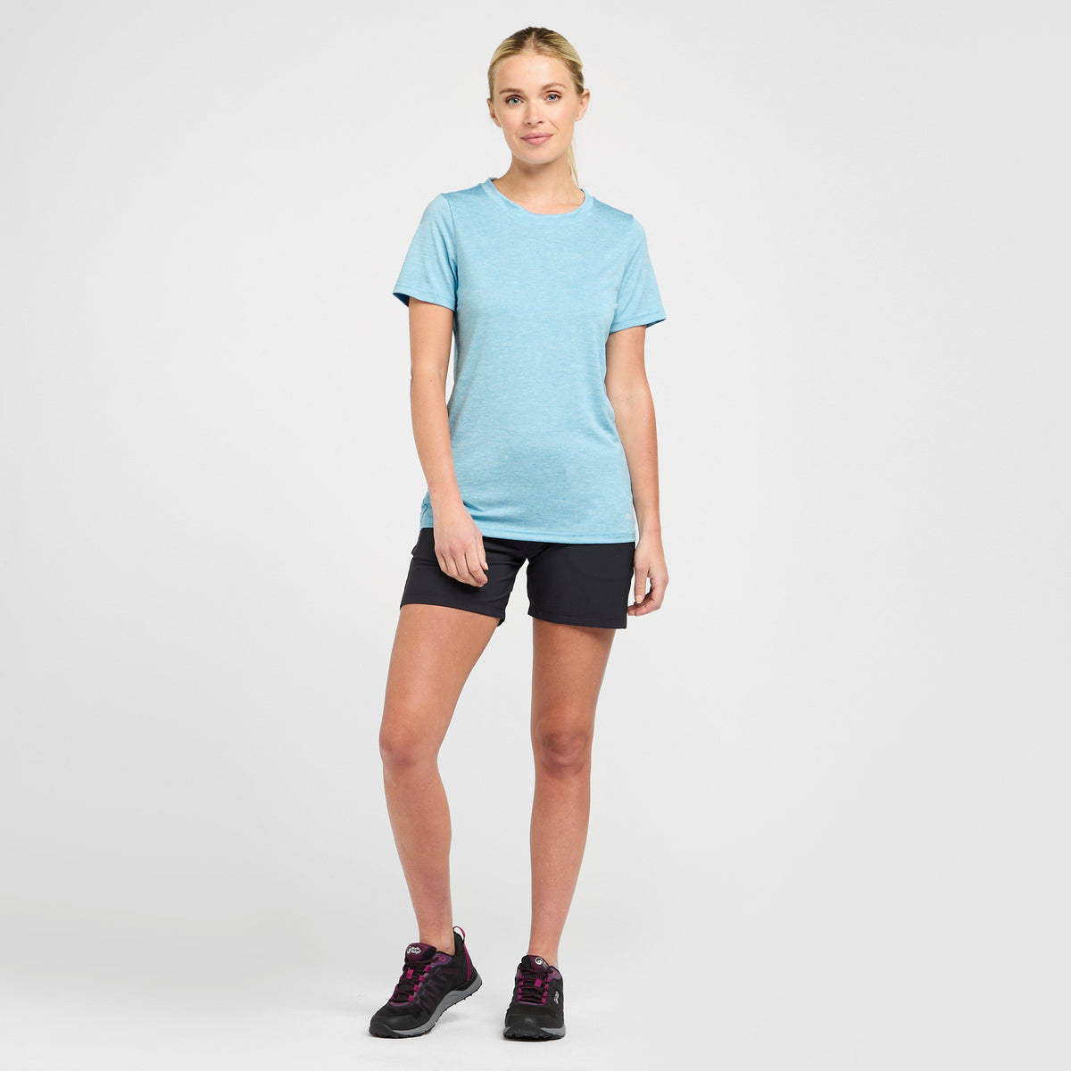Womens Active Short Sleeve T-Shirt Blue