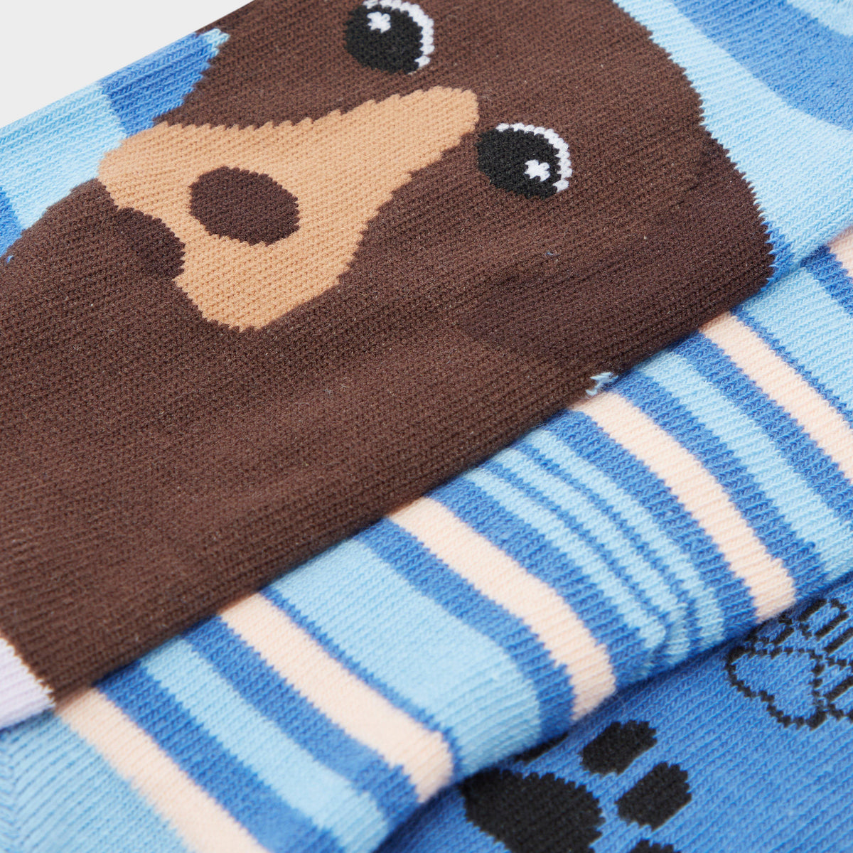 Wild Feet Women's 3 Pack Fashion Socks Navy Dog