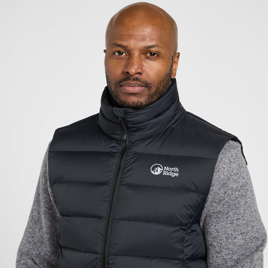 Mens Tech Down Gilet Black