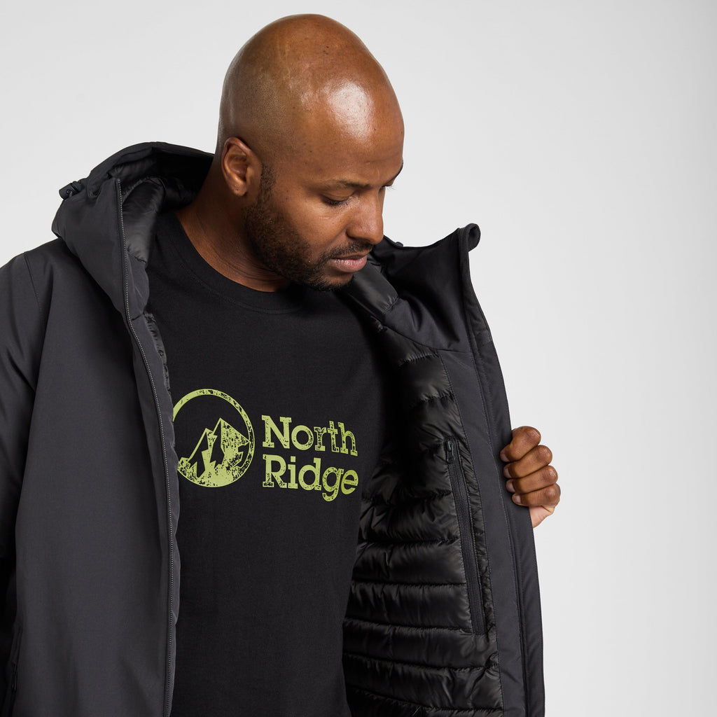 Mens Domain Waterproof Parka Grey