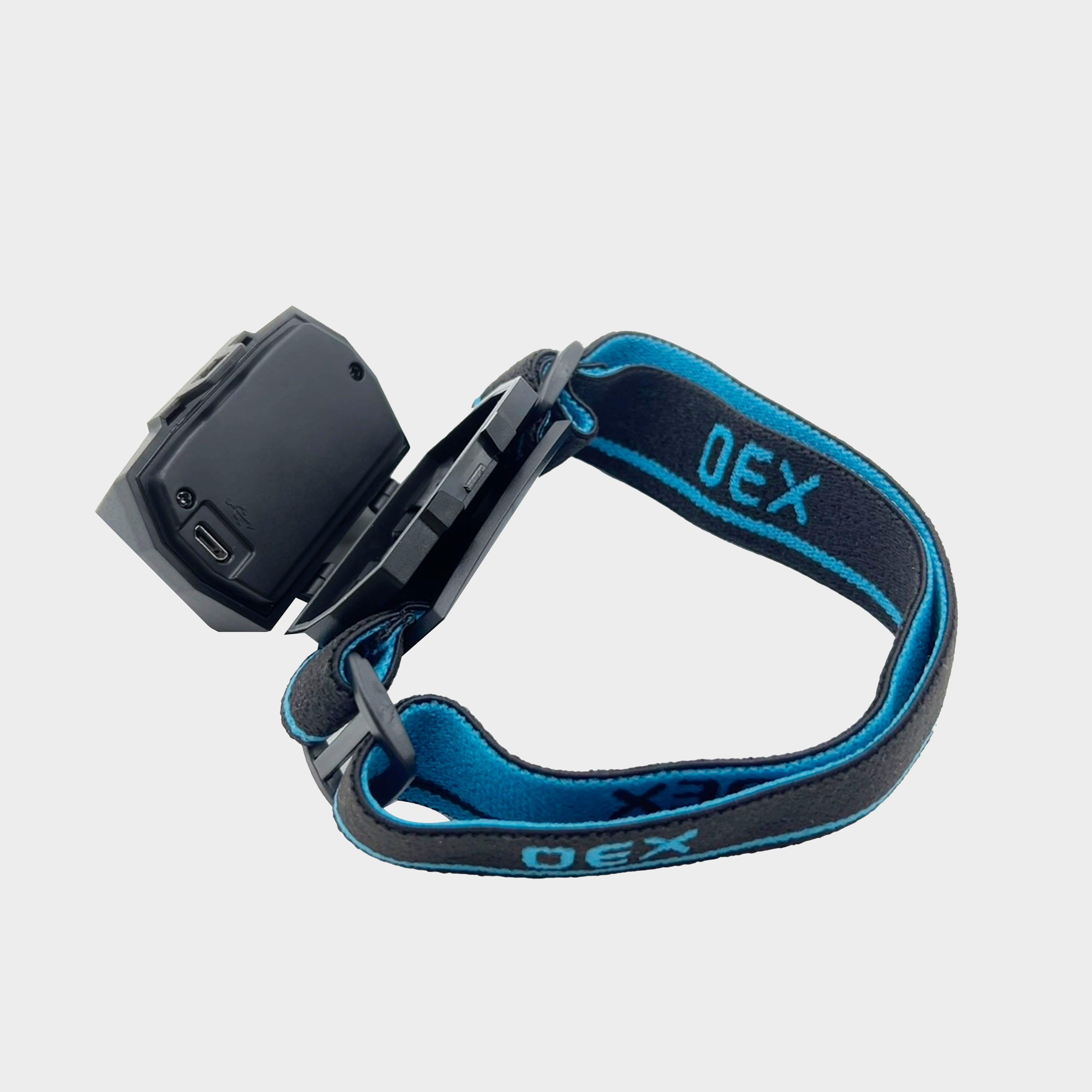 OEX 300L Rechargeable Head Torch Black