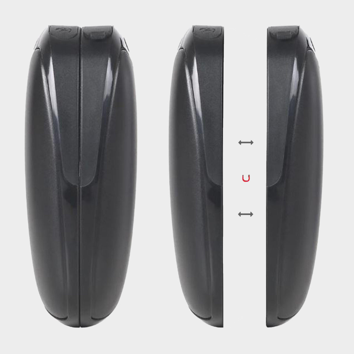 Dual-Palm Rechargeable Hand Warmers Black