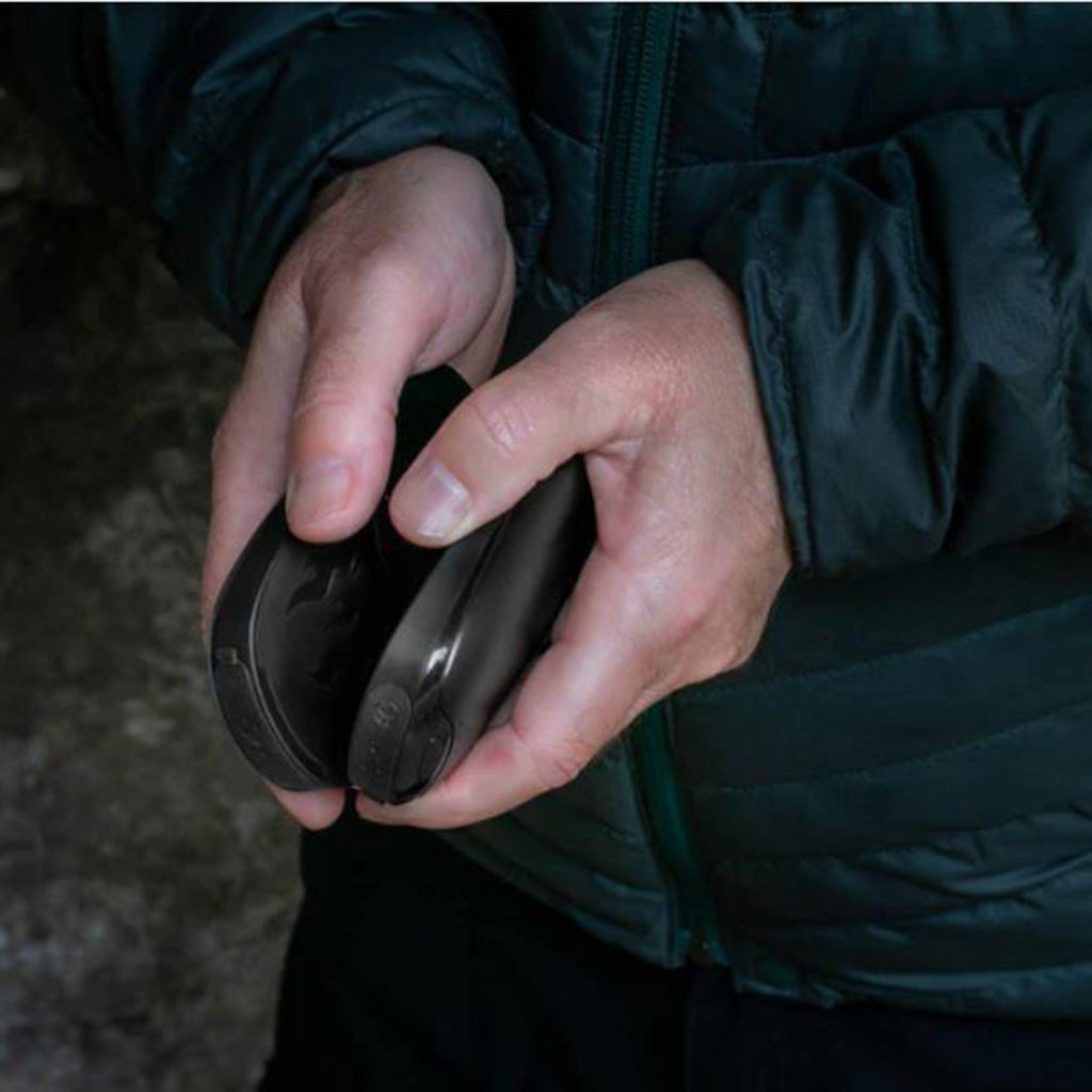 Dual-Palm Rechargeable Hand Warmers Black