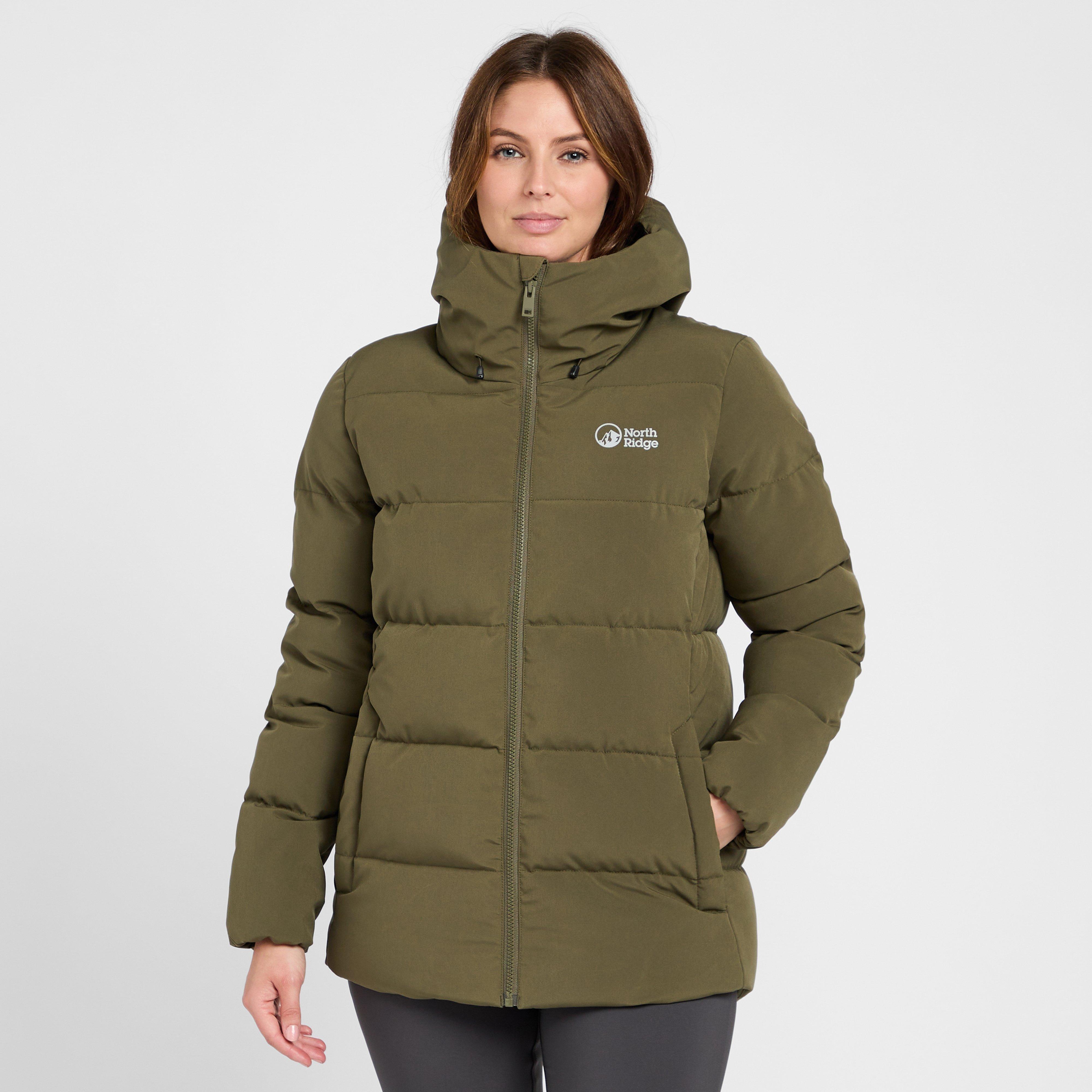Womens Saunter Baffle Jacket Khaki