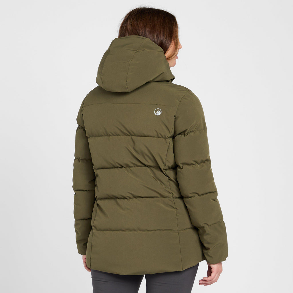 Womens Saunter Baffle Jacket Khaki