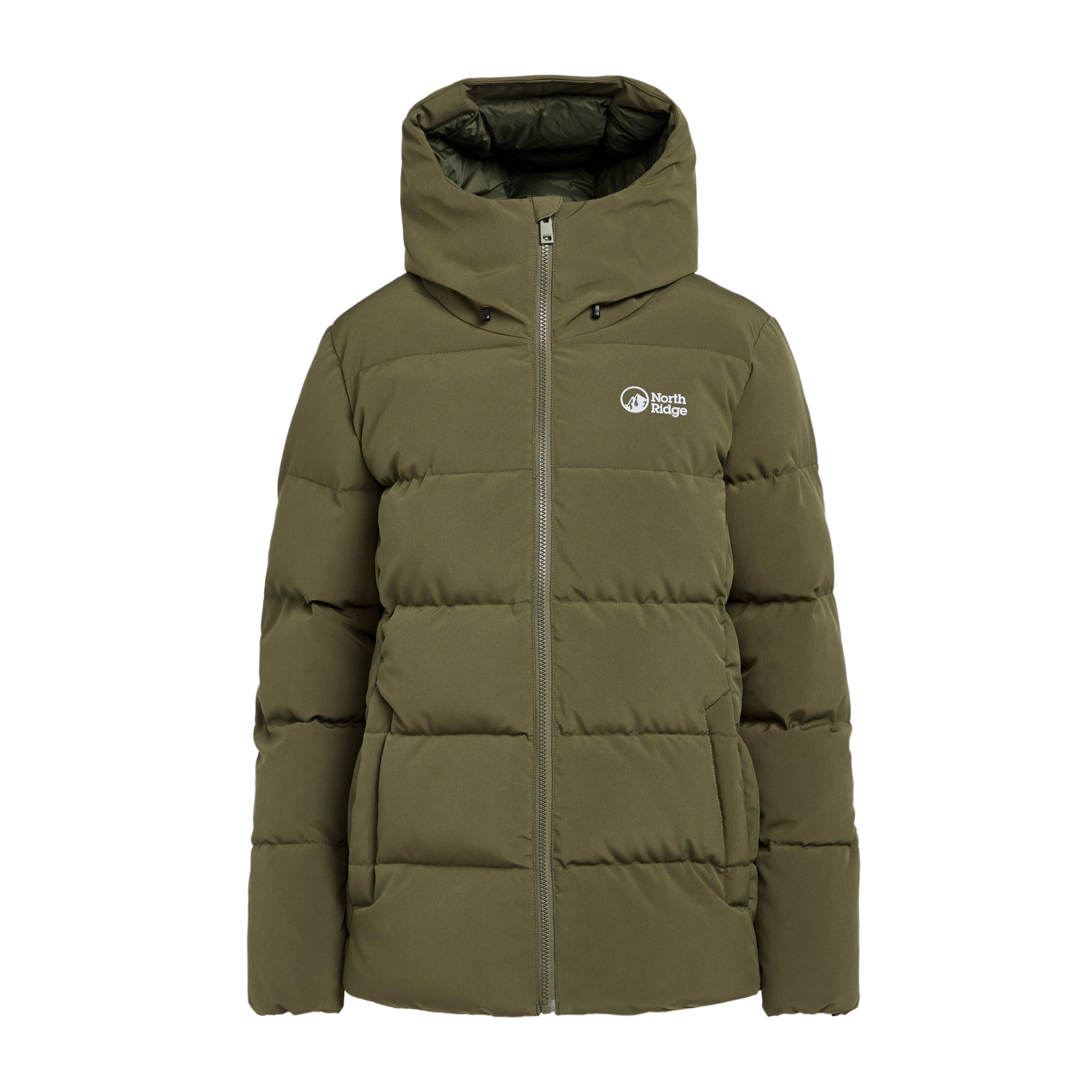Womens Saunter Baffle Jacket Khaki