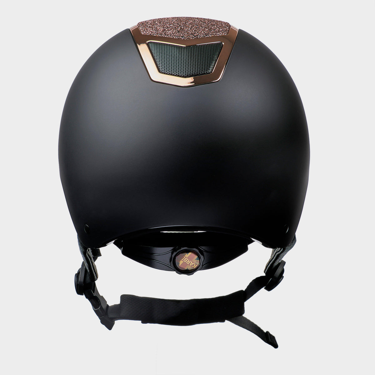 Valentina Riding Hat Black/Rose Gold