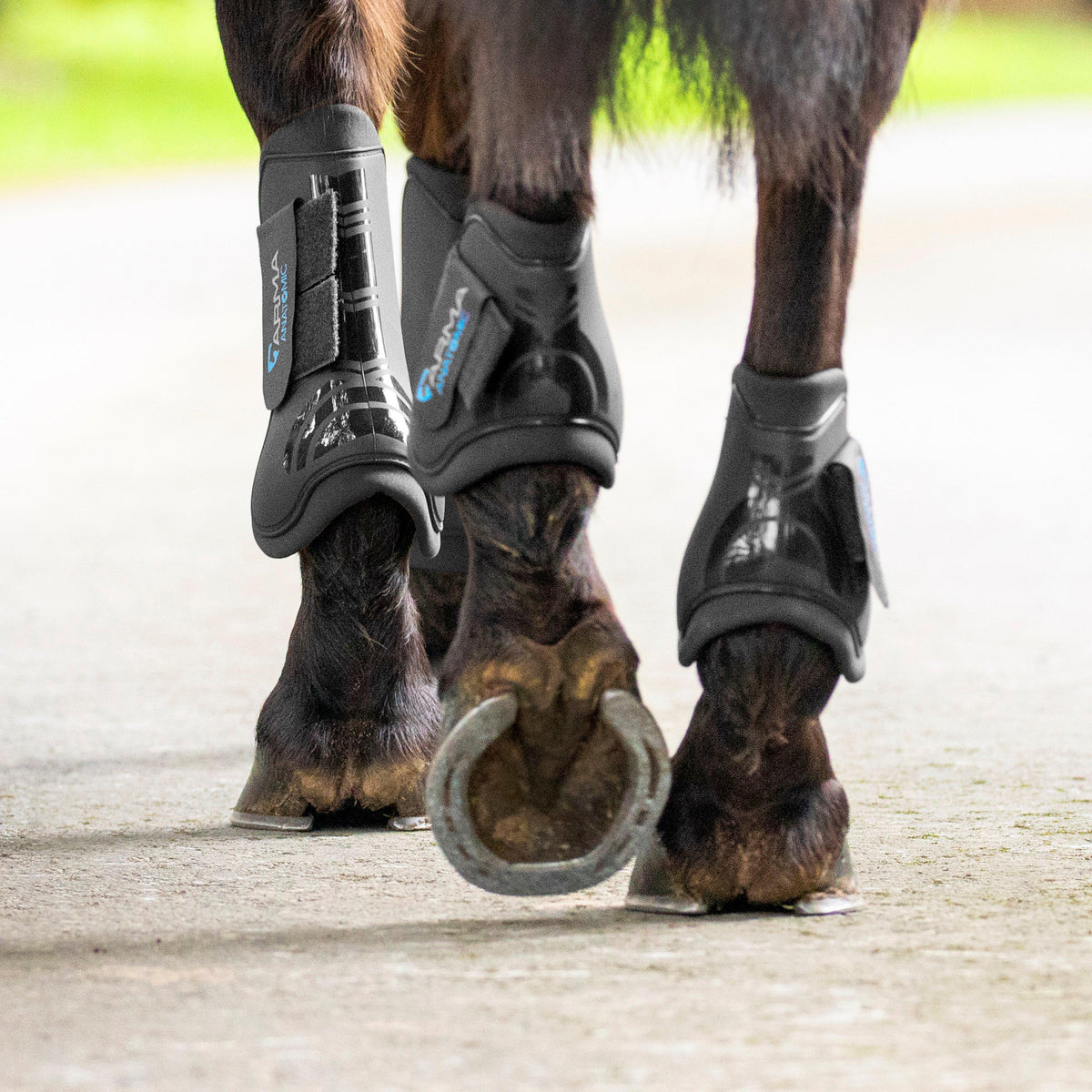 Tendon Boots Black Full