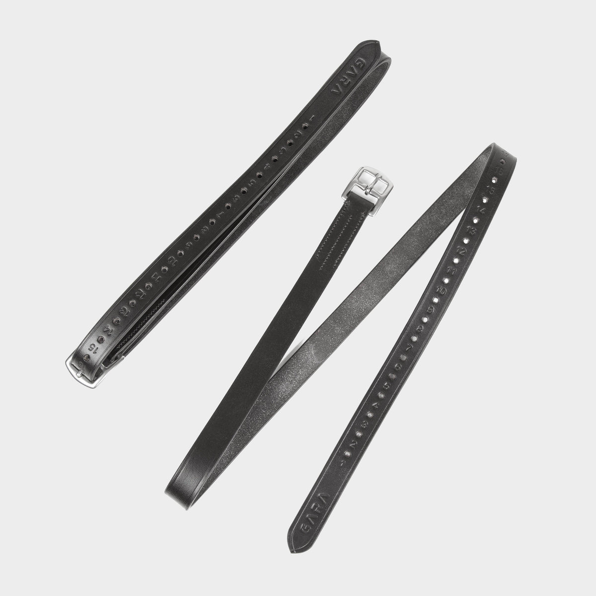 GARA Stirrup Leathers Black 48"